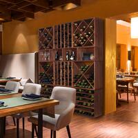 Product image for 'Wine rack 60 cm, module with diamond shaped inserts, brown'