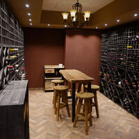 Product image for 'Wine rack system 52cm, dark brown stained'
