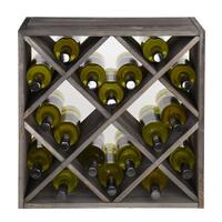 Product image for 'Wine rack 52 cm, diamond shaped inserts, brown'