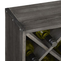 Product image for 'Wine rack 52 cm, diamond shaped inserts, brown'