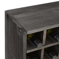 Product image for 'Wine rack 52 cm, module grid, brown stained'