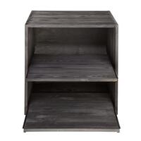Product image for 'Wine rack 52 cm, module with sliding shelves, brown stained'