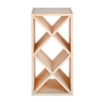 Product image for 'Wine rack with diamond shaped inserts, narrow, nat.'