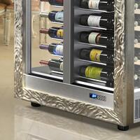 Product image for 'Wine cooling cabinet TECA VINO horizontal storage, silver'