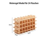 Product image for 'Wine rack system PRIMAVINO, natural wood'