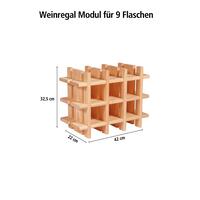 Product image for 'Wine rack system PRIMAVINO, natural wood'