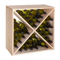 Product image for 'Wine rack module X-60, natural wood, 48 bottle capacity'