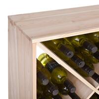 Product image for 'Wine rack module X-60, natural wood, 48 bottle capacity'