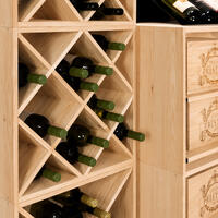 Product image for 'CUBE 52 wine rack system,untreated wood'