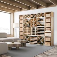 Product image for 'Wine rack system 60 cm, module QUADRI'