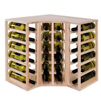 Product image for 'Wine rack 60 cm, Corner module, untreated pine'