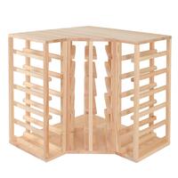 Product image for 'Wine rack 60 cm, Corner module, untreated pine'