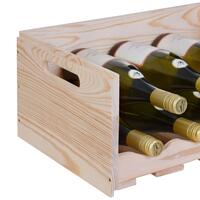 Product image for 'Wine/groceries crate VIVERI, natural pinewood'