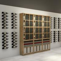 Product image for 'Wall Mounted Wine Rack TESSIN Made of Metal'