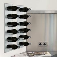 Product image for 'Wall mounting wine rack DALLAS powder coated metal'