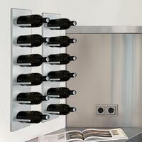Product image for 'Wall mounting wine rack DALLAS powder coated metal'