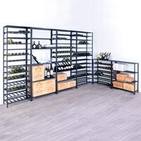 Product image for 'Wine rack system BLACK PURE, made of black metal'