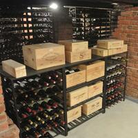 Product image for 'Metal wine rack BLACK PURE, Model 13, low'