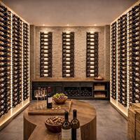Product image for 'Wall wine rack DUO made of powder coated metal'