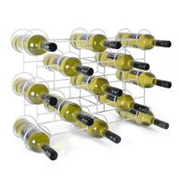 Product image for 'Wine rack CIRCOLO Powder-coated silver metal'