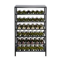 Product image for 'Metal wine rack BLACK PURE, Model 12, low W 62 cm'