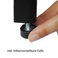 Product image for 'Metal Wine Rack BLACK PURE, Model 3 with Presentation Shelf'