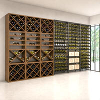 Product image for 'Wooden wine rack system, CUBE 50, tobacco'