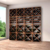 Product image for 'Wooden wine rack system CUBE 50 tobacco, diamond'