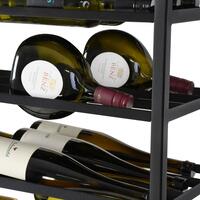 Product image for 'Metal Wine Rack BLACK PURE, Model 7'