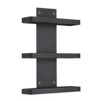 Product image for 'Black Pure wall wine rack for 3 bottles of 0.75l each'