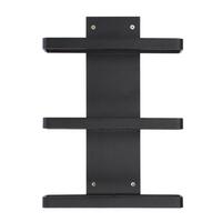 Product image for 'Black Pure wall wine rack for 3 bottles of 0.75l each'