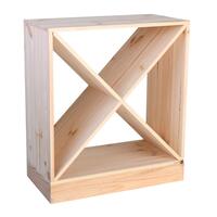 Product image for 'Wine rack 60 cm, plinth 60 cm width, untreated'