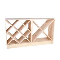 Product image for 'Wine rack 60 cm, plinth 120 cm width, untreated'