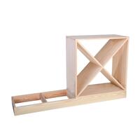 Product image for 'Wine rack 60 cm, plinth 120 cm width, untreated'