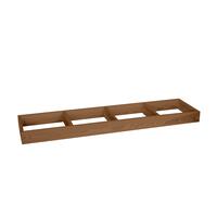 Product image for 'Wine rack 60 cm, base 120 cm wide, stained brown'