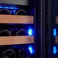 Product image for 'Two-zone built-in wine cooler WLI-90DF, 60cm, 28 bottles'