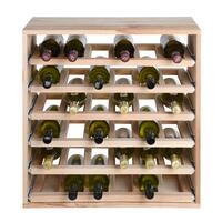 Product image for 'Wine rack 60 cm with sliding shelves for bottles, pine'