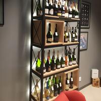 Product image for 'STYLE wine rack in wood and metal material mix'