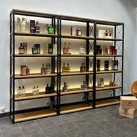 Product image for 'STYLE wine rack in wood and metal material mix'