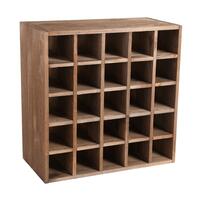 Product image for 'Wine rack 60 cm, Grid, brown'