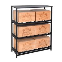 Product image for 'Metal Wine Rack BLACK PURE, Modell 14 with sliding shelves D 30 cm'