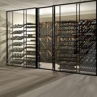 Product image for 'Wine rack BLACK PURE SELECT for ceiling mounting, model 1, height adjustable'