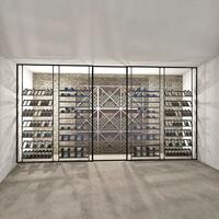 Product image for 'Wine rack BLACK PURE SELECT for ceiling mounting, model 1, height adjustable'