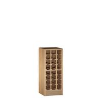 Product image for 'Wine rack PRESTIGE 17, brown stained oak'