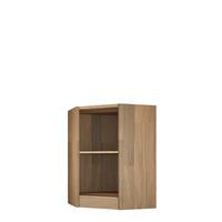 Product image for 'Wine rack PRESTIGE , corner module low, brown stained oak'