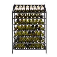 Product image for 'Metal Wine Rack Black Pure, model 16, low'