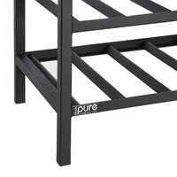 Product image for 'Metal Wine Rack Black Pure, model 16, low'