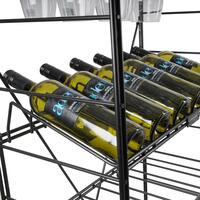 Product image for 'LA CAVE metal wine rack system with wooden frame, H170cm'