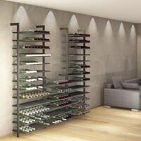 Product image for 'BLACK PURE metal wine rack for wall mounting'