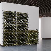 Product image for 'BLACK PURE metal wine rack for wall mounting'